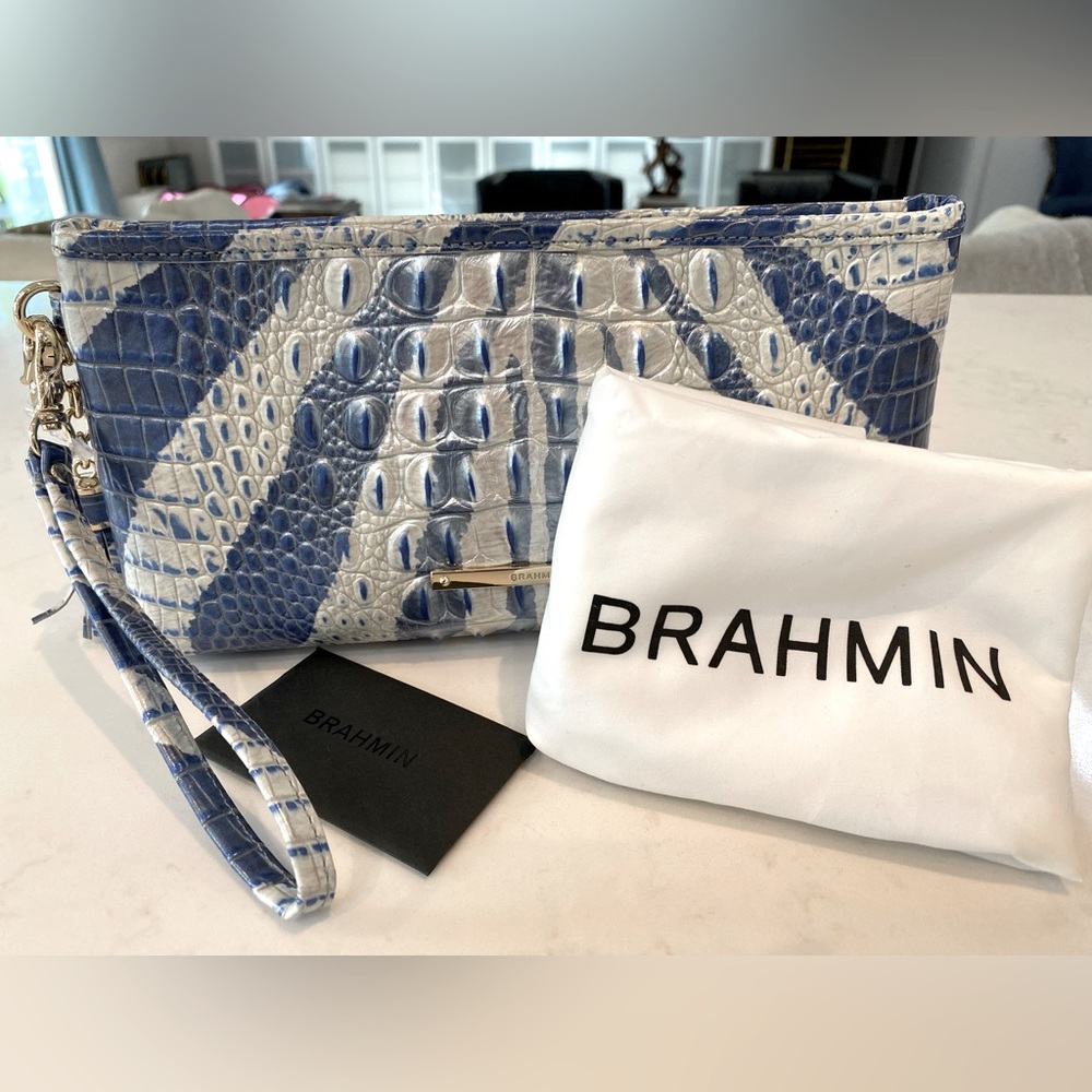 NWOT Brahmin Kayla Dazzle Melbourne Wristlet Clutch